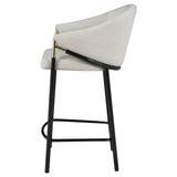 Chadwick Fabric Upholstered Counter Chair Beige (Set of 2) - Tampa Furniture Outlet