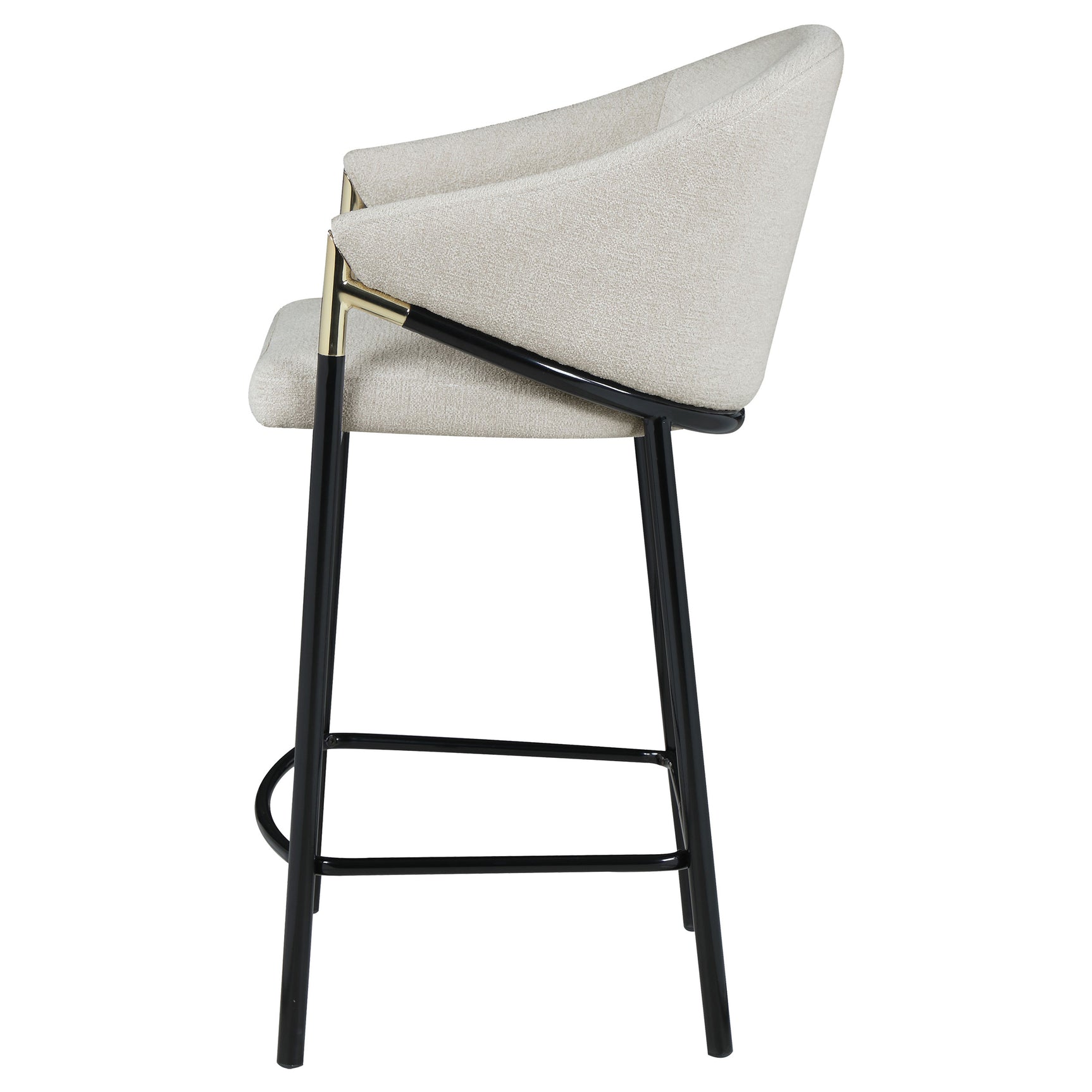 Chadwick Fabric Upholstered Counter Chair Beige (Set of 2) - Tampa Furniture Outlet