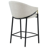Chadwick Fabric Upholstered Counter Chair Beige (Set of 2) - Tampa Furniture Outlet