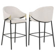 Tampa Furniture Outlet - Coaster - Chadwick Fabric Upholstered Bar Chair Beige (Set of 2) - 183437N