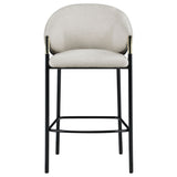 Chadwick Fabric Upholstered Bar Chair Beige (Set of 2) - Tampa Furniture Outlet