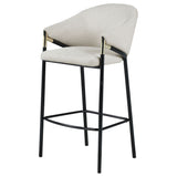 Chadwick Fabric Upholstered Bar Chair Beige (Set of 2) - Tampa Furniture Outlet