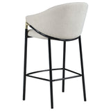Chadwick Fabric Upholstered Bar Chair Beige (Set of 2) - Tampa Furniture Outlet