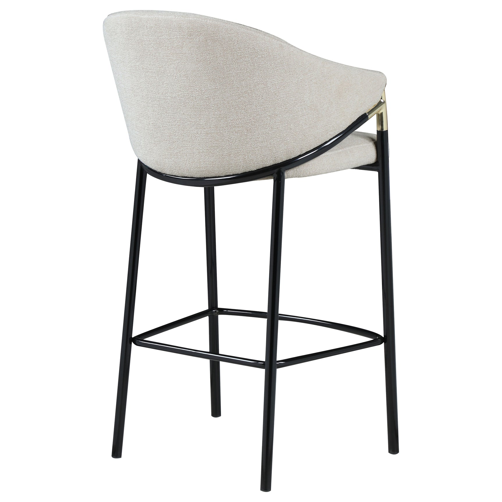 Chadwick Fabric Upholstered Bar Chair Beige (Set of 2) - Tampa Furniture Outlet