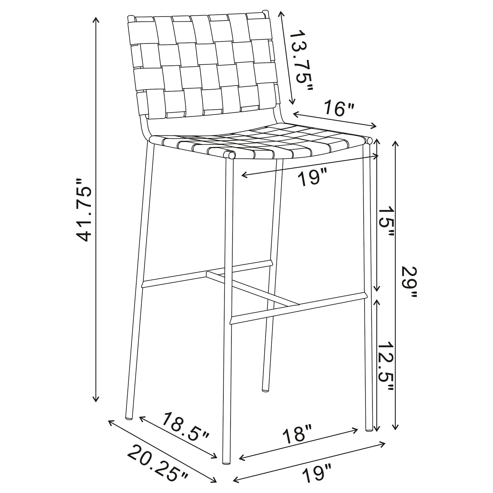 Adelaide Upholstered Pub Height Bar Stool Brown and Chrome - Tampa Furniture Outlet