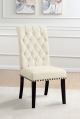 Alana Fabric Upholstered Dining Side Chair Beige (Set of 2) - Tampa Furniture Outlet