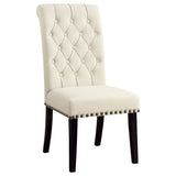 Alana Fabric Upholstered Dining Side Chair Beige (Set of 2) - Tampa Furniture Outlet