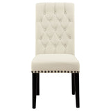 Alana Fabric Upholstered Dining Side Chair Beige (Set of 2) - Tampa Furniture Outlet