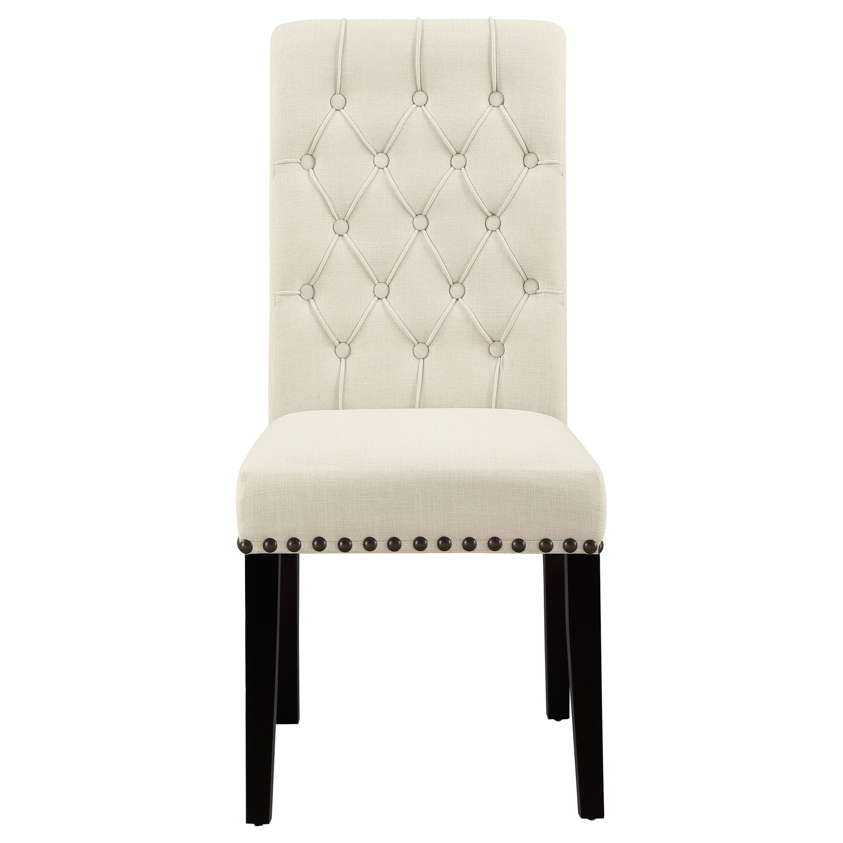 Alana Fabric Upholstered Dining Side Chair Beige (Set of 2) - Tampa Furniture Outlet