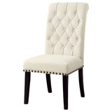 Alana Fabric Upholstered Dining Side Chair Beige (Set of 2) - Tampa Furniture Outlet