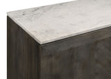 Dennis 3-door Marble Top Sideboard Buffet Tobacco Grey - Tampa Furniture Outlet