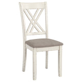 Fortress 7-piece Rectangular Dining Set Vintage Vanilla - Tampa Furniture Outlet
