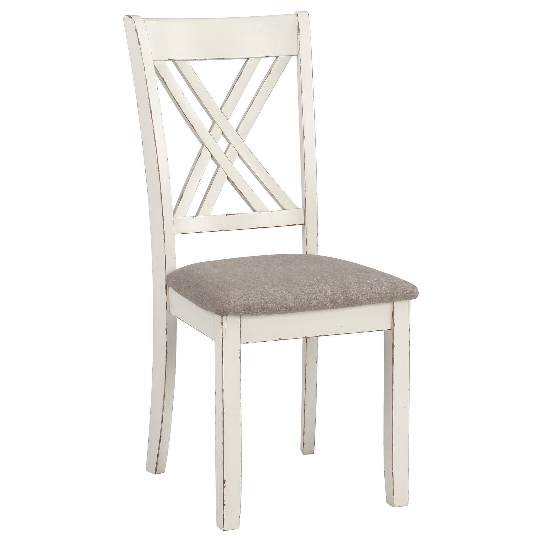 Fortress 7-piece Rectangular Dining Set Vintage Vanilla - Tampa Furniture Outlet
