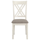 Fortress 7-piece Rectangular Dining Set Vintage Vanilla - Tampa Furniture Outlet