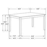 Fortress 7-piece Rectangular Dining Set Vintage Vanilla - Tampa Furniture Outlet