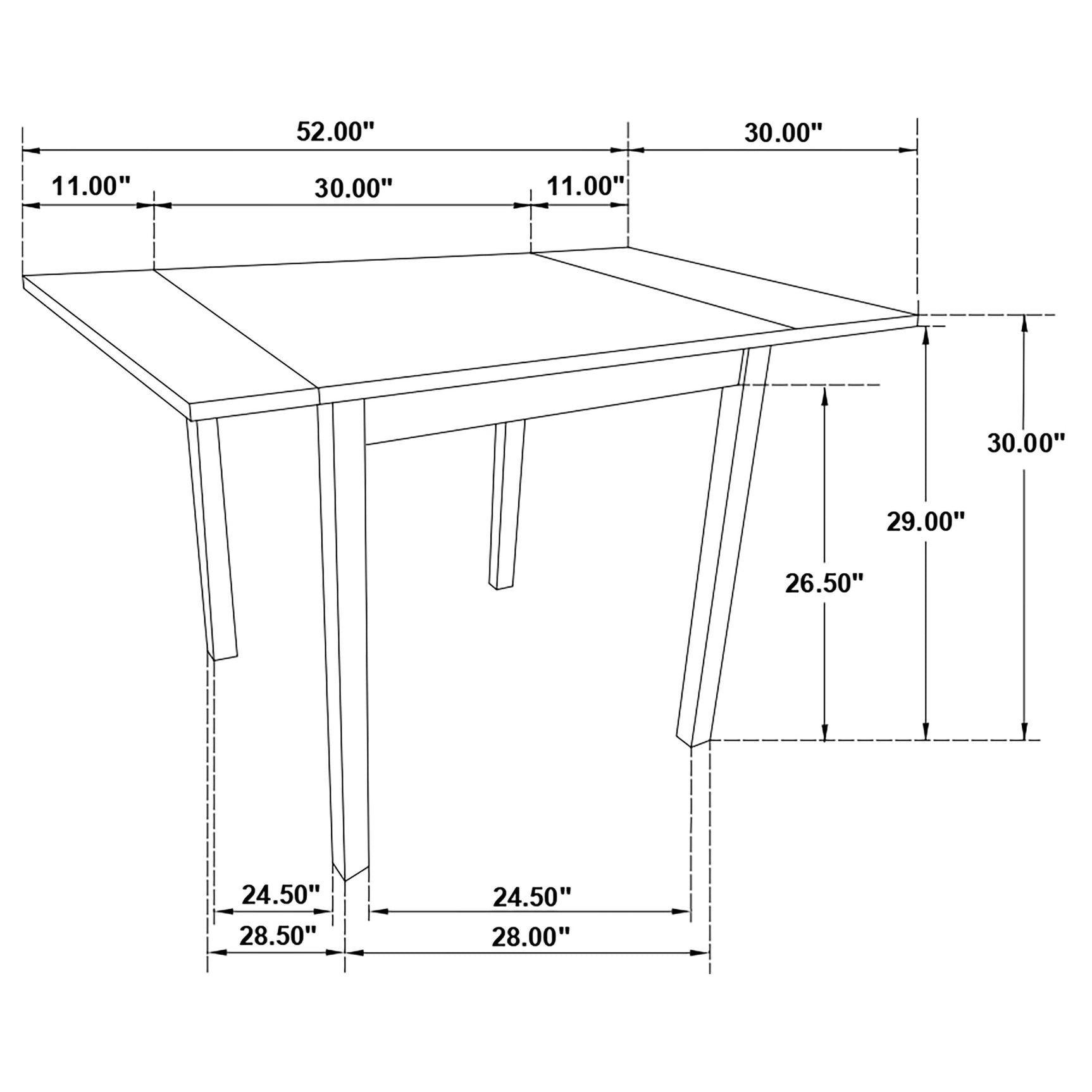 Kelso 3-piece Drop Leaf Dining Table Set Cappuccino and Tan - Tampa Furniture Outlet