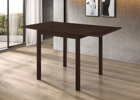 Kelso Rectangular 52-inch Extension Dining Table Cappuccino - Tampa Furniture Outlet