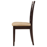 Kelso Lattice Back Dining Side Chair Cappuccino (Set of 2) - Tampa Furniture Outlet