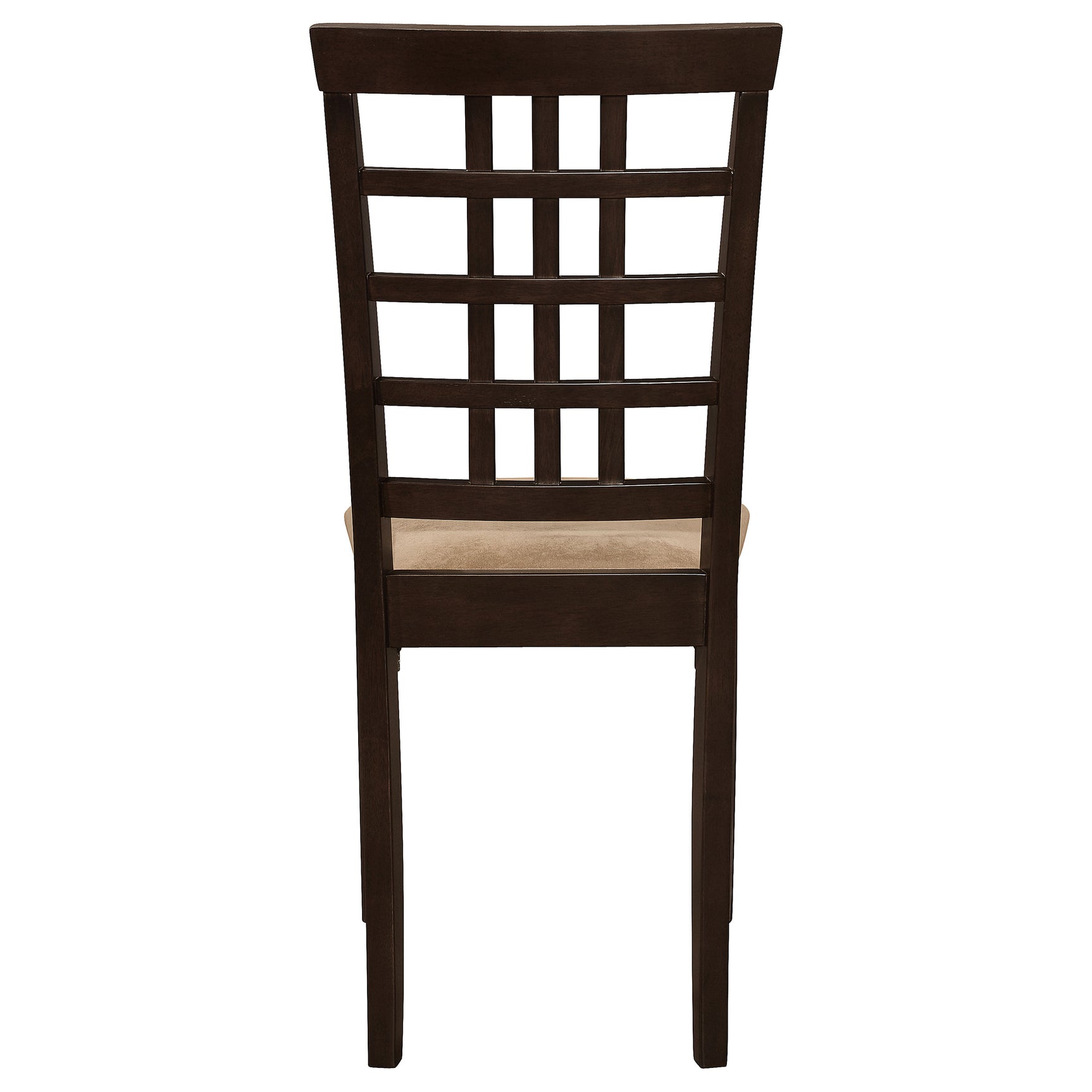 Kelso Lattice Back Dining Side Chair Cappuccino (Set of 2) - Tampa Furniture Outlet
