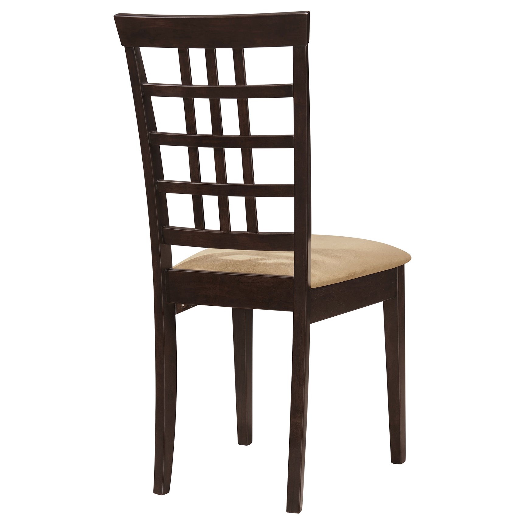 Kelso Lattice Back Dining Side Chair Cappuccino (Set of 2) - Tampa Furniture Outlet