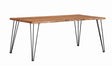 Tampa Furniture Outlet - Coaster - Sherman 71-inch Live Edge Dining Table Natural Acacia - 190911