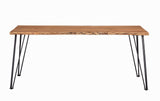 Sherman 71-inch Live Edge Dining Table Natural Acacia - Tampa Furniture Outlet