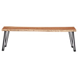 Sherman Wood Dining Bench Natural Acacia - Tampa Furniture Outlet