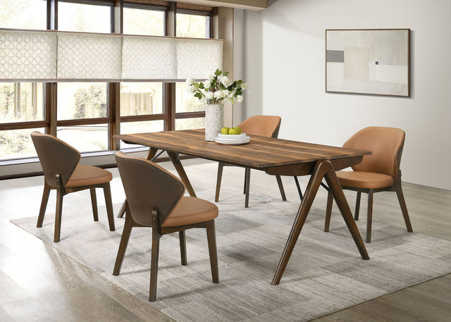 Tampa Furniture Outlet - Coaster - Randolph 5-piece Smart Top Rectangular Dining Set Sheesham and Brown - 192521-S5