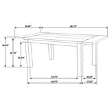 Cardova 5-piece Extension Table Dining Set Vineyard Oak