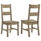 Tampa Furniture Outlet - Coaster - Cardova Solid Wood Dining Side Chair Vineyard Oak (Set of 2) - 192922