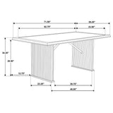 Sherwood 5-piece Rectangular Dining Table Set Brown - Tampa Furniture Outlet