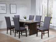 Tampa Furniture Outlet - Coaster - Sherwood 7-piece Rectangular Dining Table Set Brown - 193591-S7