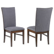 Tampa Furniture Outlet - Coaster - Sherwood Upholstered Dining Side Chair Grey (Set of 2) - 193592