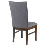 Sherwood Upholstered Dining Side Chair Grey (Set of 2) - Tampa Furniture Outlet