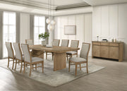 Tampa Furniture Outlet - Coaster - Adina 10-piece Extension Dining Set Distressed Light Brown - 193611-S10