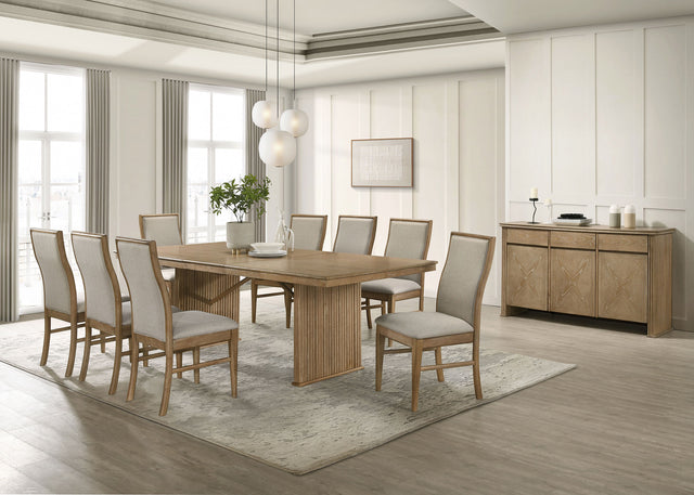 Tampa Furniture Outlet - Coaster - Adina 10-piece Extension Dining Set Distressed Light Brown - 193611-S10