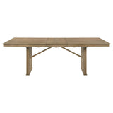 Adina 10-piece Extension Dining Set Distressed Light Brown - Tampa Furniture Outlet