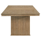 Adina 10-piece Extension Dining Set Distressed Light Brown - Tampa Furniture Outlet