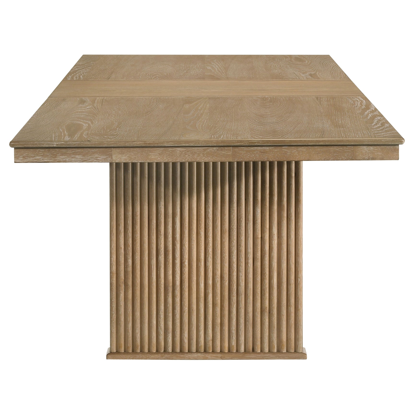 Adina 10-piece Extension Dining Set Distressed Light Brown - Tampa Furniture Outlet