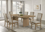 Tampa Furniture Outlet - Coaster - Adina 7-piece Extension Dining Set Distressed Light Brown - 193611-S7