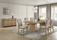 Tampa Furniture Outlet - Coaster - Adina 8-piece Extension Dining Set Distressed Light Brown - 193611-S8