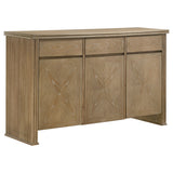 Adina 8-piece Extension Dining Set Distressed Light Brown - Tampa Furniture Outlet