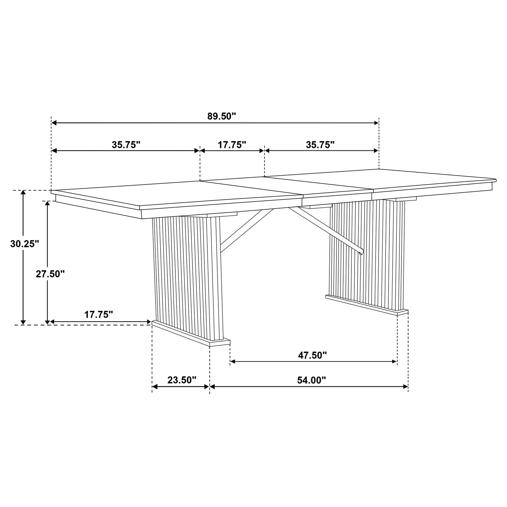 Adina 8-piece Extension Dining Set Distressed Light Brown - Tampa Furniture Outlet