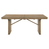 Adina 89-inch Extension Dining Table Distressed Light Brown - Tampa Furniture Outlet