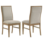 Tampa Furniture Outlet - Coaster - Adina Upholstered Dining Side Chair Barley (Set of 2) - 193612