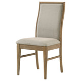 Adina Upholstered Dining Side Chair Barley (Set of 2) - Tampa Furniture Outlet