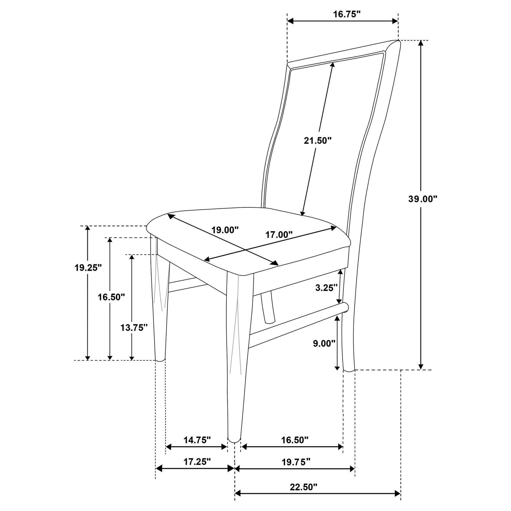 Adina Upholstered Dining Side Chair Barley (Set of 2) - Tampa Furniture Outlet