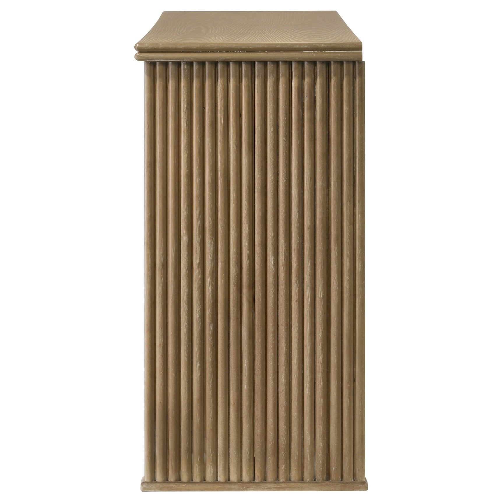 Adina 3-door 59-inch Sideboard Server Distressed Light Brown - Tampa Furniture Outlet