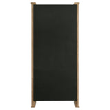 Adina 77-inch Tall Display Cabinet Distressed Light Brown - Tampa Furniture Outlet