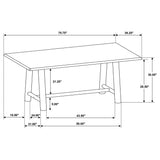 Duncan 7-piece Rectangular Wood Dining Table Set Washed Oak